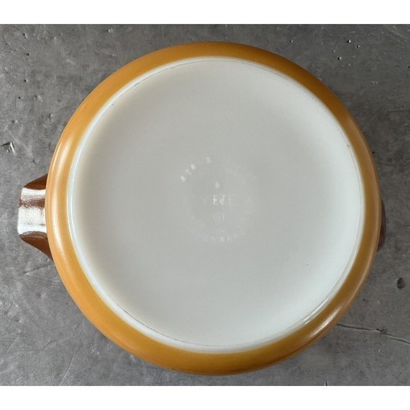 Vintage Pyrex 474-B Brown & Gold Casserole Baking Dish & Lid 1.5 QT 474-B Boho - Picture 8 of 10